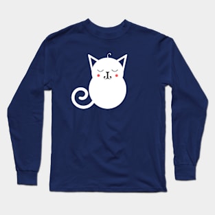 Cute Cat Blanche of Tranquility Long Sleeve T-Shirt